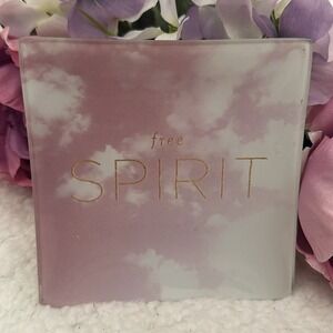 Fringe Studio Free Spirit Glass Trinket Tray Pink Cloud Gold Foil Jewelry Dish